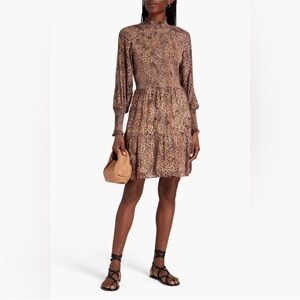 Monique Lhuillier Crepe de Chine Dress